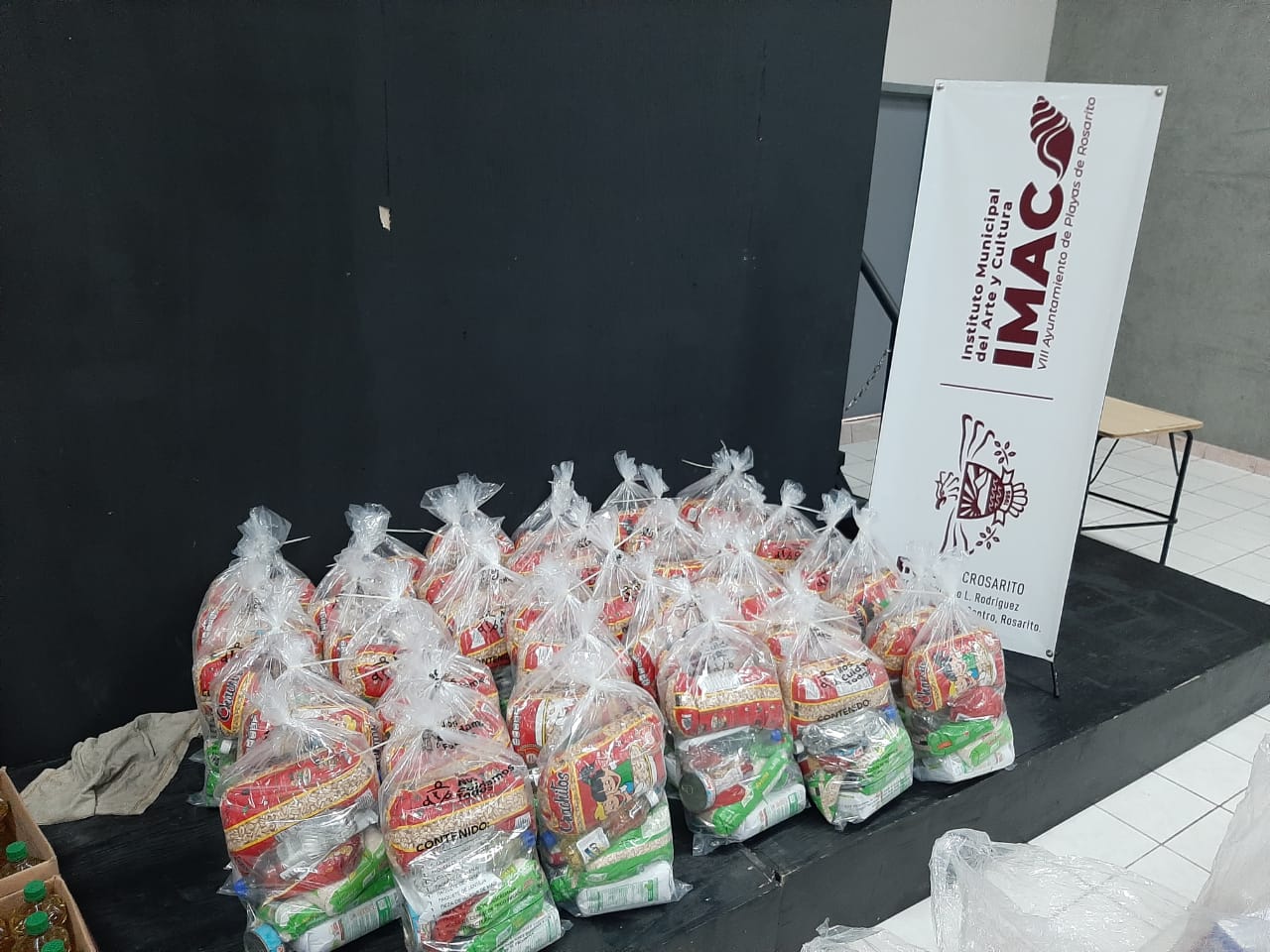Prepara IMAC entrega de despensas para comunidad artística de Rosarito