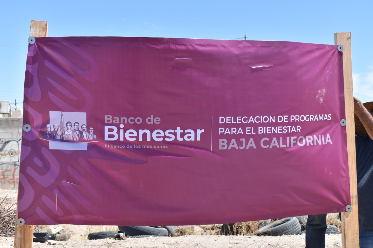 Se construye otro Banco del Bienestar en el Ejido Orizaba de Mexicali