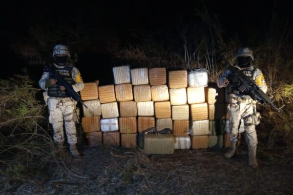 Localizan cargamento de droga valuado en más de 700 mil pesos