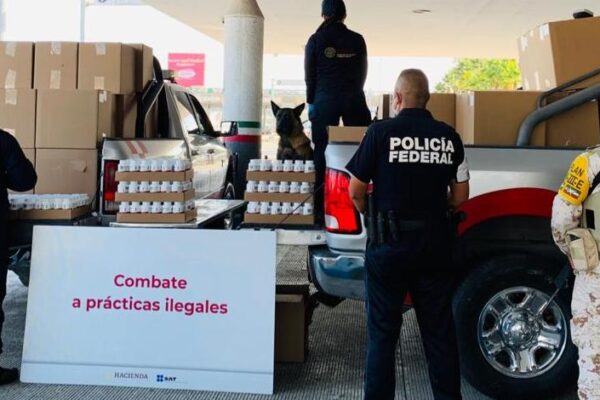 Decomisa Aduana de Tijuana 5 mil 500 frascos de gomitas con cannabis
