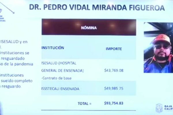 Más de un millón de pesos ha percibido sin trabajar doctor abusivo que se vacunó