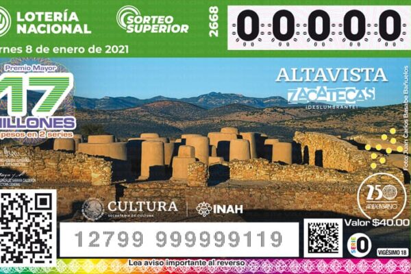 Este 2021, la fortuna llega con los rostros del patrimonio arqueológico de México