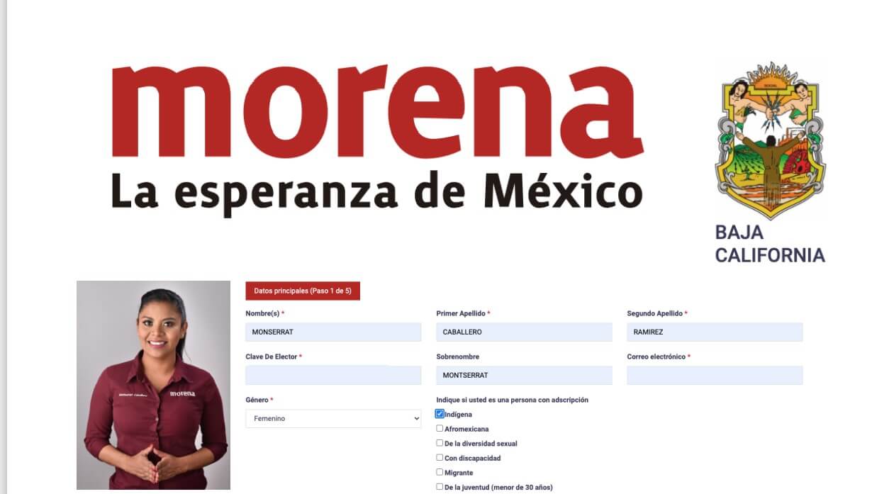 Se registra Montserrat Caballero como aspirante a la Alcaldía de Tijuana por Morena