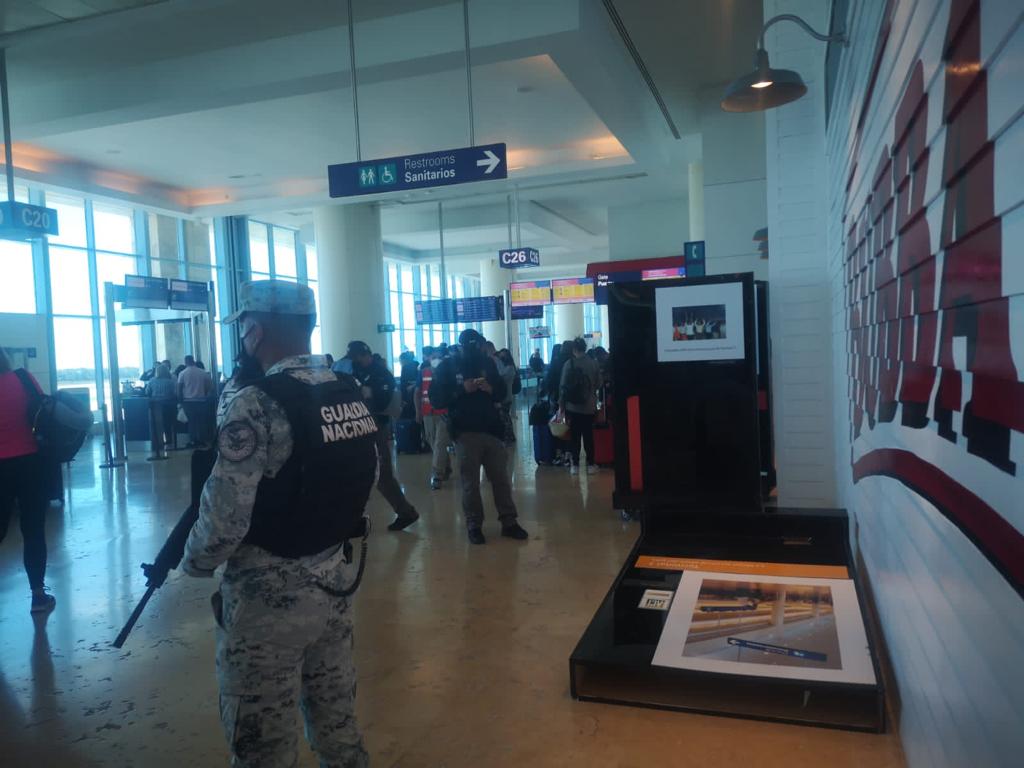 Guardia Nacional descarta detonaciones de arma de fuego en el Aeropuerto Internacional de Cancún