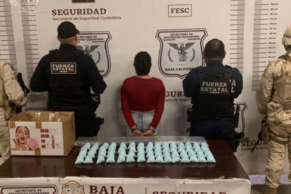 Detienen a María del Rosario con 12 kilos de fentanilo