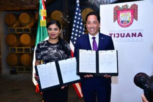 Alcaldesa Montserrat Caballero y su homólogo Todd Gloria, Firman Memorándum de Entendimiento entre Tijuana y San Diego