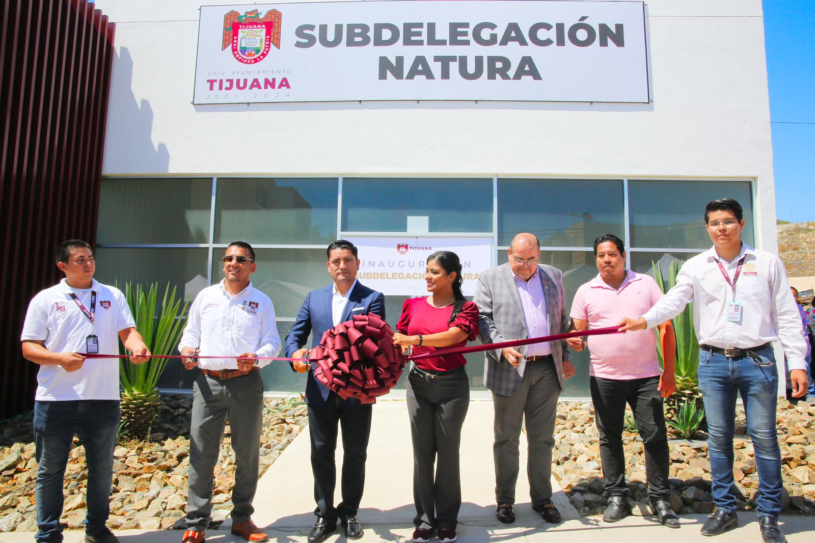Alcaldesa Montserrat Caballero inaugura Subdelegación Natura