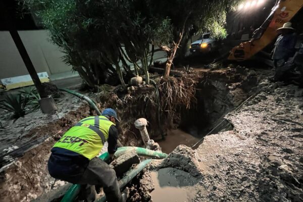 Se quedarán sin agua 833 colonias de Tijuana y Rosarito por fuga en el  Acueducto Florido-Aguaje