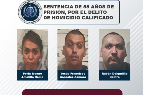 El Paco, el Tony y la Ivonne fueron sentenciados a 55 años de prisión por asesinar a dos hombres