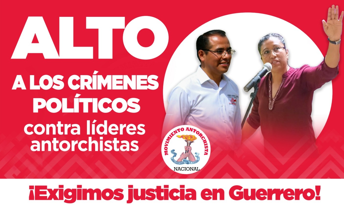 El Movimiento Antorchista exige castigo para asesinos de dos de sus líderes en Guerrero